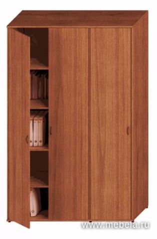 Офисный шкаф для документов высокий комбинированный