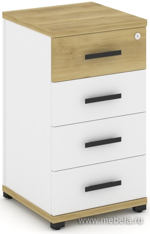 Тумба опорная/приставная 4 ящика.