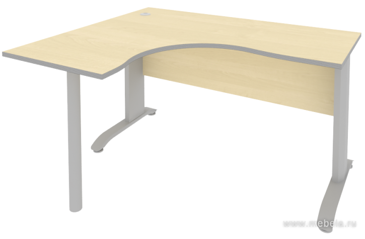 Стол эргономичный на металлокаркасе (левый)