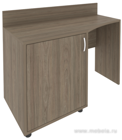 Стол (узкий) с тумбой и бортиком