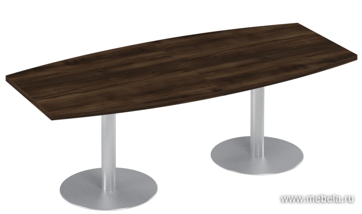 Стол для переговоров на опорах-колоннах