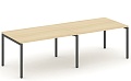Стол переговорный на П-образных опорах 40х40