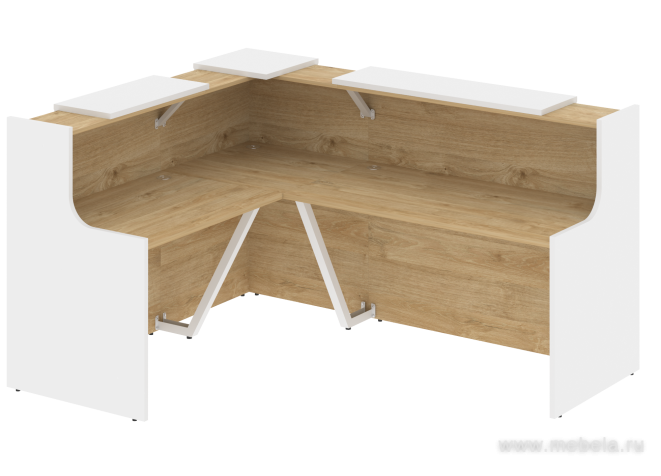 Ресепшен угловой г-образный с внешним углом 7