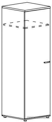 Гардероб глубокий узкий