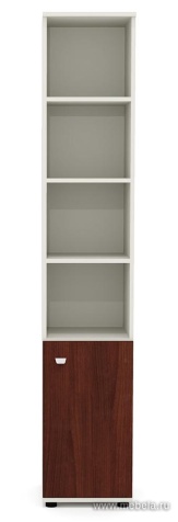 Офисный шкаф узкий (каркас беж)