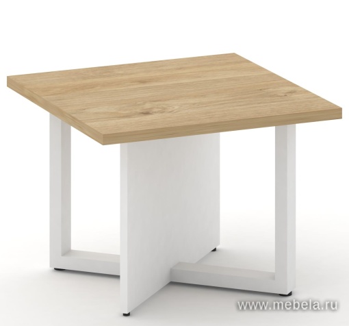 Стол журнальный на металлокаркасе (квадратный)