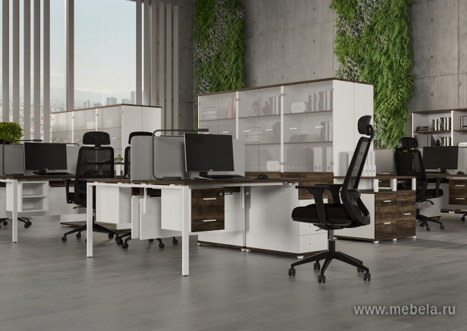 Тумба мобильная 1 ящик + 1 распашной фасад. С надставкой.