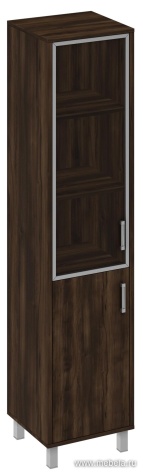 Офисный шкаф узкий комбинированный, ЛЕВЫЙ