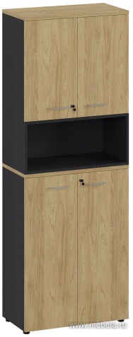 Офисный шкаф для документов комбинированный