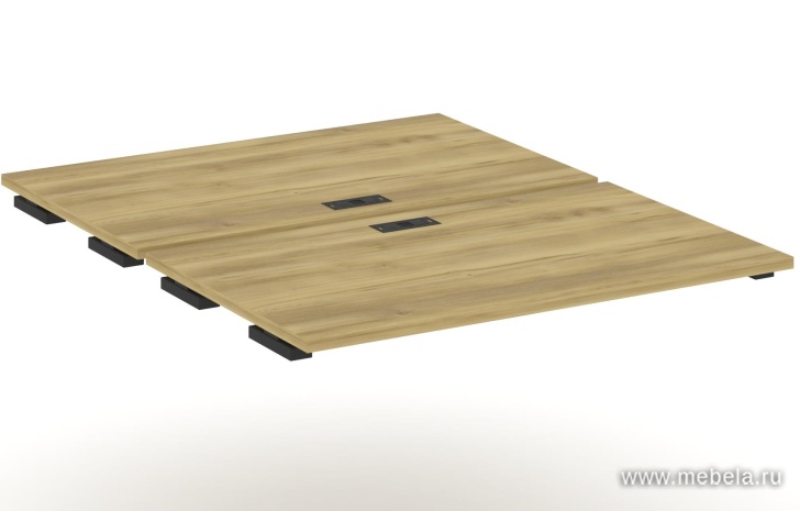 Двойной стол приставка к опорным тумбам/шкафам