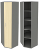 Офисный шкаф для документов угловой