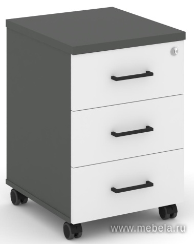 Тумба мобильная 3 ящика. Усиленные колеса