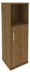 Офисный шкаф узкий средний полузакрытый, Л/Пр.