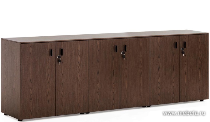 Офисный шкаф низкий (6 дверей)