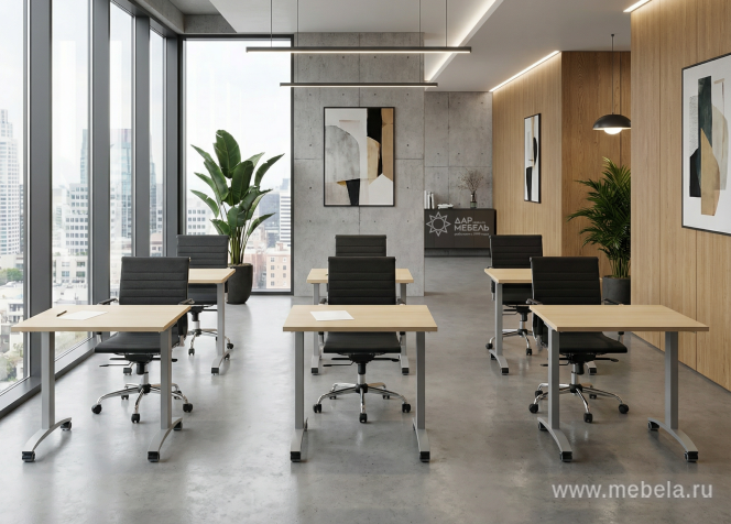 Стол складной мобильный (закругленный)