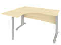 Стол эргономичный на металлокаркасе (левый)