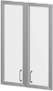 Комплект стеклянных дверей (матов.)