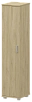 Офисный шкаф узкий высокий закрытый 1 дверь (ЛДСП)