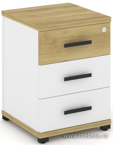 Тумба опорная/приставная 3 ящика.