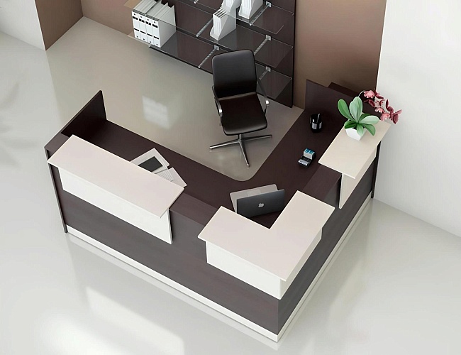 фото стойка ресепшн Рио Венге