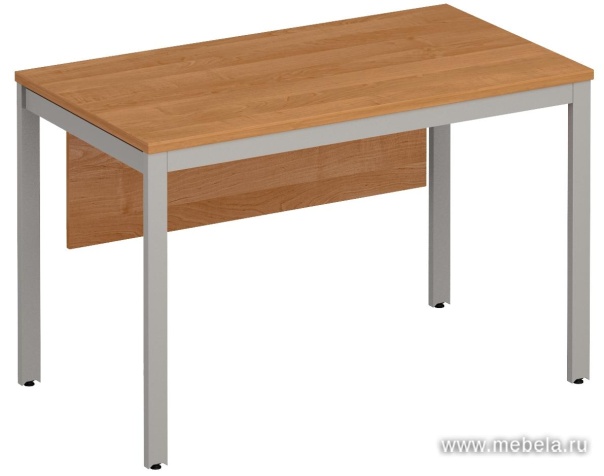 Стол письменный на металлокаркасе с экраном ДСП