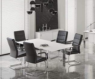 фото столы Оникс Люкс Белый  №4