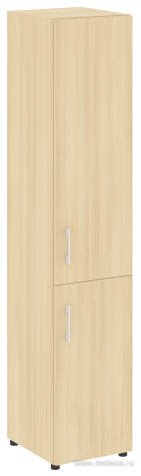 Офисный шкаф узкий закрытый Л/ПР