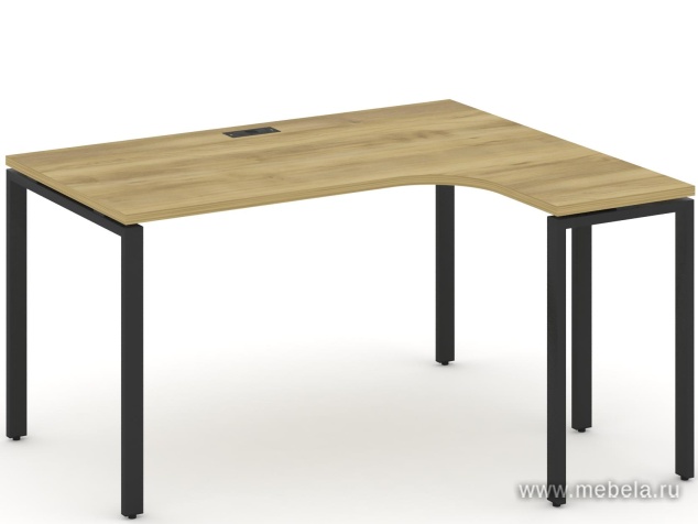 Стол письменный эргономичный Concept на П-образном металлокаркасе (правый)