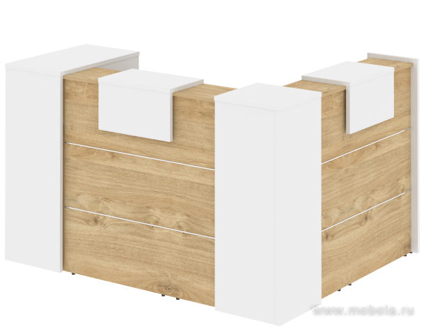 Ресепшен угловой г-образный с внешним углом 5