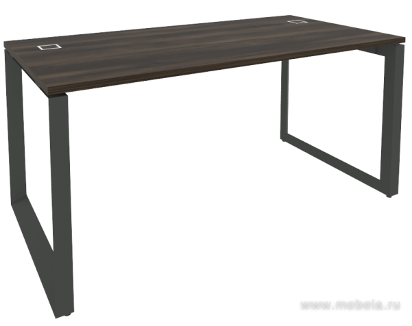 Стол руководителя на О-образном металлокаркасе