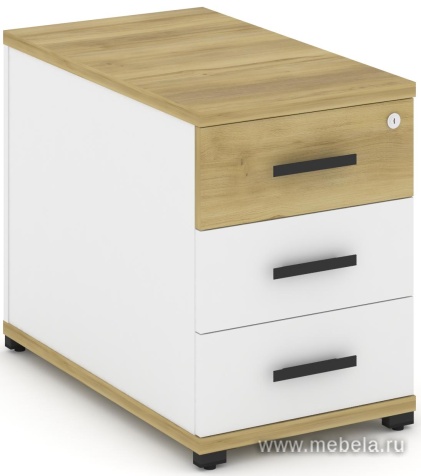 Тумба опорная/приставная 3 ящика