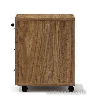 Тумба мобильная с колёсиками и замком, 3 ящика