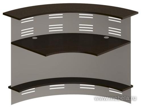 Модуль 90 грд. изогнутый наружу с экранами