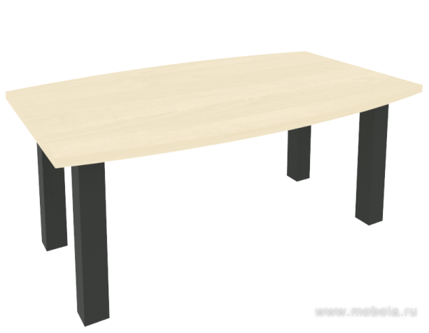 Стол для переговоров на металлокаркасе