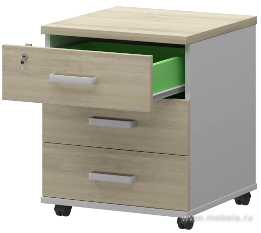 Тумба подкатная с центральным замком