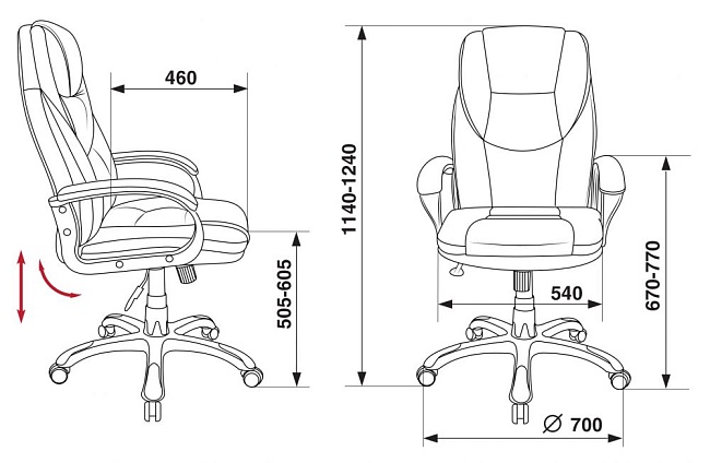 фото кресло T-9905DG №5