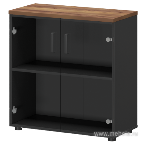 Офисный шкаф для документов со стеклом