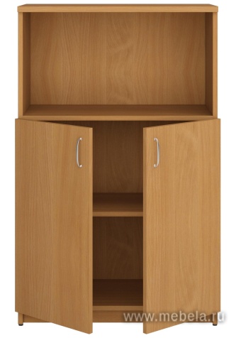 Офисный шкаф низкий полузакрытый