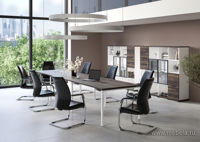 Проходной наборный элемент переговорного стола