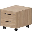 Тумба мобильная 2 ящика (центр.замок)