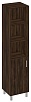 Офисный шкаф узкий, глухая дверь без замка+ниши, ЛЕВЫЙ