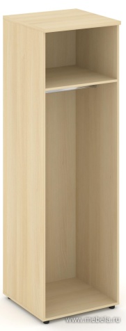 Гардероб узкий глубокий универсальный, задняя стенка ЛДСП