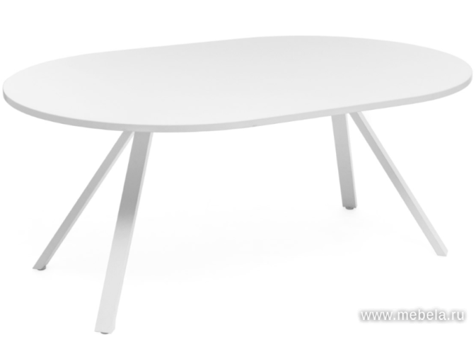 Стол переговоров (белые опоры)