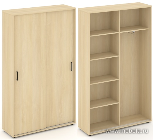 Шкаф-купе комбинированный, задняя стенка ЛДСП