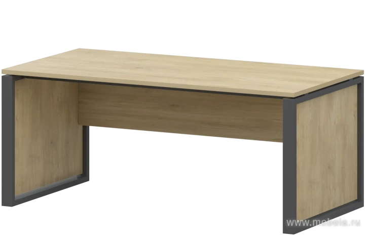 Стол руководителя (металлик , белый, антрацит)