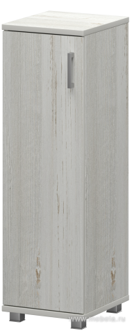 Офисный шкаф узкий средний закрытый (ЛДСП)