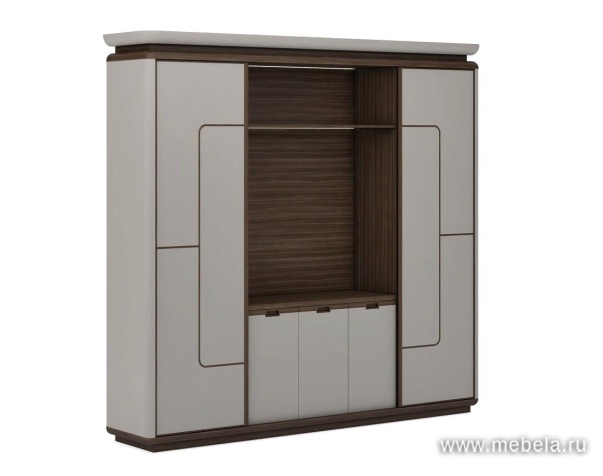 Шкаф с полками и вешалкой для одежды